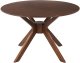 Beliani Stół do jadalni okrągły ⌀ 120 cm ciemne drewno TYMIS! 1