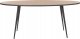 Beliani Stół do jadalni owalny 180 x 90 cm ciemne drewno z czarnym OTTAWA! 5