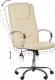 Krzesło biurowe Beliani Fotel biurowy regulowany z funkcją masażu ekoskóra beżowy GRANDEUR! 3