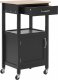 Beliani Wózek kuchenny z szufladą czarny SIENA! 5