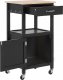 Beliani Wózek kuchenny z szufladą czarny SIENA! 6