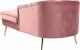 Beliani Szezlong welurowy lewostronny różowy ALLIER! 5