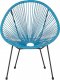 Beliani Krzesło z technorattanu niebieskie ACAPULCO II! 4