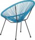 Beliani Krzesło z technorattanu niebieskie ACAPULCO II! 5