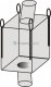 Blot Worek BIG BAG 4 uchwyty, tkanina niepowlekana, Owerlok, leje (wym. 900 x 900 x 1400 mm) 3