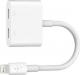 Adapter USB Belkin Lightning - Lightning x2 Biały  (F8J198btWHT) 1