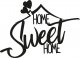 Pirudem Napis HOME SWEET HOME II - metalowa ozdoba ścienna 700 x 500 mm 2