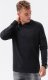 Ombre Bluza męska bez kaptura z przeszyciami - czarna B1278 XL 1