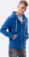 Ombre Bluza męska rozpinana z kapturem BASIC B977 - głęboki niebieski L 1