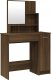 vidaXL vidaXL Toaletka z lustrem, brązowy dąb, 86,5x35x136 cm 1