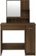 vidaXL vidaXL Toaletka z lustrem, brązowy dąb, 86,5x35x136 cm 5