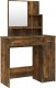 vidaXL vidaXL Toaletka z lustrem, przydymiony dąb, 86,5x35x136 cm 1