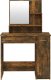 vidaXL vidaXL Toaletka z lustrem, przydymiony dąb, 86,5x35x136 cm 5