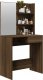 vidaXL vidaXL Toaletka z lustrem, brązowy dąb, 74,5x40x141 cm 3