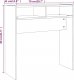 vidaXL vidaXL Stolik konsolowy, przydymiony dąb, 78x30x80 cm 6