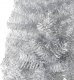 vidaXL Choinka sztuczna na stojaku Srebrna 7