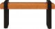 vidaXL vidaXL Ławka, czarno-brązowa, 110 cm, naturalna kozia skóra 1