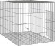 vidaXL vidaXL Klatka dla królika, 78x54x54 cm, galwanizowane żelazo 3