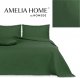 AmeliaHome AmeliaHome Narzuta pikowana z pomponami MEADORE 170x270 butelkowa zieleń 1