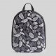 Mumka Shoes Plecak damski Mumka wegański czarny w białe kwiaty 1