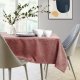 AmeliaHome AmeliaHome Obrus plamoodporny GAIA 100X100 okrągły brudny róż 2