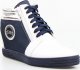 Wolski Sneakersy koturny skórzane granatowe J. Wolski-40 2