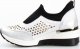 AGA Sneakersy ażurowe skórzane czarne Aga-37 2