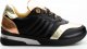AGA Sneakersy z mieniącymi się wstawkami skórzane czarne Aga-38 1