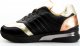 AGA Sneakersy z mieniącymi się wstawkami skórzane czarne Aga-38 3