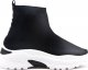 BELLO STAR Sneakersy wsuwane ze skarpetą czarne-37 1