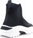 BELLO STAR Sneakersy wsuwane ze skarpetą czarne-37 1