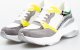 Estetino Sneakersy na koturnie ze wstawkami szare kolorowe-37 3