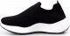 Estetino Sneakersy tekstylne wsuwane z cyrkoniami czarne-38 2