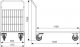 Damnix Wózek paletowy P2-1100x600 na kołach TENTE (DAM-919-351-207) 3