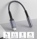 Adapter USB Dudao Adapter Przejściówka Ze Złącza Lightning Na 3,5 mm Mini Jack Szary 2