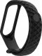 Braders Silikonowa opaska zamienna do Xiaomi Mi Band 4 / Mi Band 3 black diamond 2