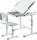 Mozos Biurko dziecięce krzesło z regulacją (DC-SET-GREY) 10