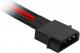 Nanoxia Molex - 3-pin x2, 0.3m, Czarno-czerwony (NX42A30SR) 1