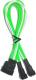Nanoxia Molex - 3-pin x2, 0.3m, Zielony (NX42A30GW) 1