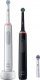 Szczoteczka Oral-B Szczoteczka rotacyjna Pro 3 3900 Duo 2 szt. White/Black + dodatkowa końcówka 1
