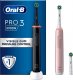 Szczoteczka Oral-B Pro 3 3900 Duo Gift Edition 2 szt. Pink/Black 1