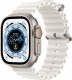 Smartwatch Apple Watch Ultra GPS + Cellular 49mm Titanium Case Ocean Band Biały  (MNHF3FD/A) 1