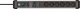 Listwa zasilająca Brennenstuhl Brennenstuhl Premium Protect Line 6-way power strip (black/silver, 60,000 A surge protection, 3 meters) 3