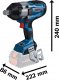 Klucz udarowy Bosch Bosch Cordless impact wrench BITURBO GDS 18V-1050 HC Professional solo, 18V (blue/black, without battery and charger, 3/4 ) 2
