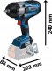 Klucz udarowy Bosch Bosch Cordless impact wrench BITURBO GDS 18V-1000 C Professional solo, 18V (blue/black, without battery and charger, 1/2 , in L-BOXX) 3
