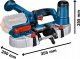 Bosch Akumulatorowa Piła Taśmowa GCB 18V-63 3
