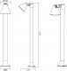 Trio Zewnętrzna lampa stojąca Kaveri 506060142 ruchomy słupek antracyt 1