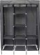 Saska Garden GARDEROBA SZAFA TEKSTYLNA 127X45X172 CM CIEMNOSZARA 1