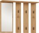 Topeshop WIESZAK NA UBRANIA LUSTRO KORYTARZ PARMA DĄB ARTISAN 1