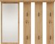 Topeshop WIESZAK NA UBRANIA LUSTRO KORYTARZ PARMA DĄB ARTISAN 2